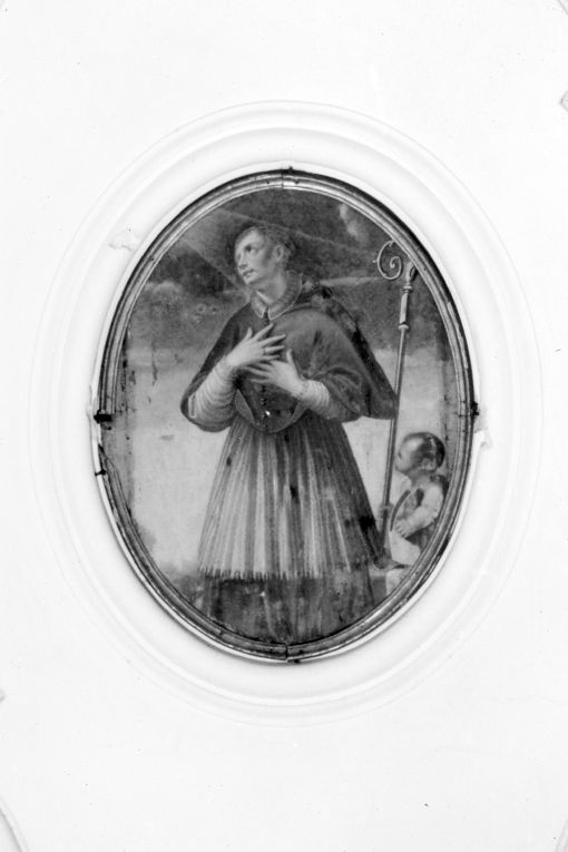 San Carlo Borromeo, angelo (dipinto) - ambito pugliese (sec. XIX)