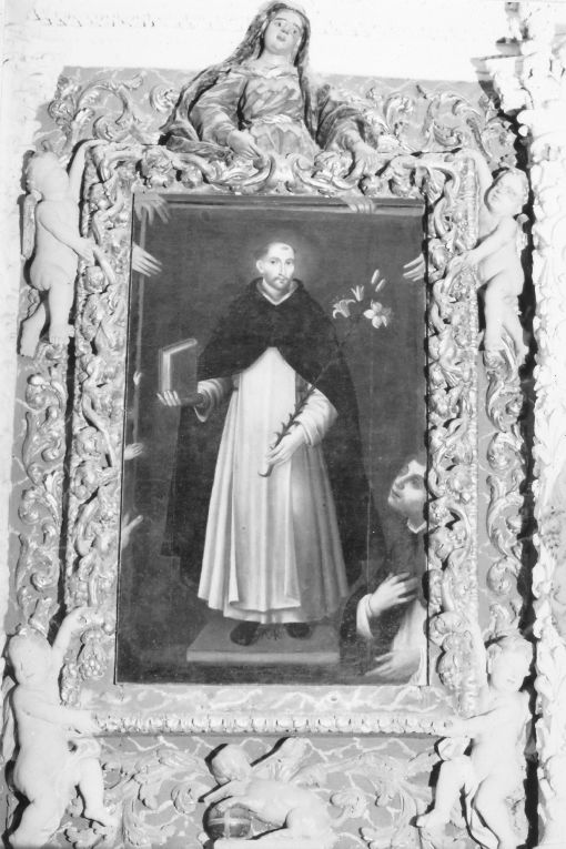 San Domenico e figure (dipinto) - ambito pugliese (sec. XVII)