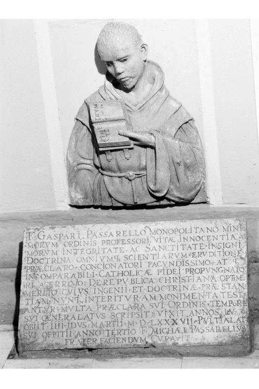 Busto di Padre Gaspare Passarello (rilievo) - ambito pugliese (sec. XVI)