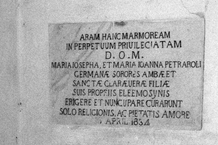 lapide - ambito pugliese (sec. XIX)