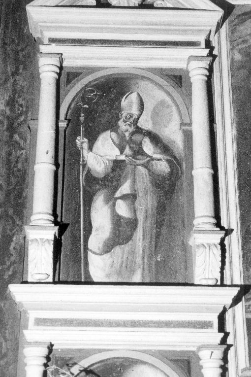Santo vescovo, san Francesco da Paola, san Francesco d'Assisi con stimmate, san Francesco d'Assisi in preghiera (DIPINTO, complesso decorativo) - ambito pugliese (fine/inizio secc. XVIII/ XIX)