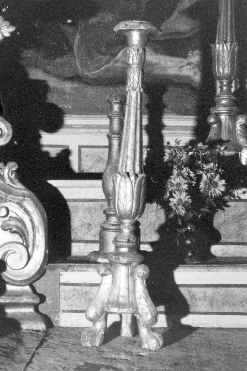 candeliere d'altare, serie - produzione Italia meridionale (sec. XIX)