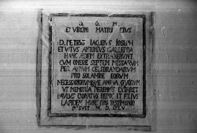 lapide - ambito pugliese (sec. XVIII)