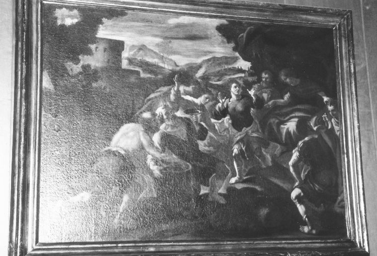 Mosè e la raccolta della manna (dipinto) - ambito pugliese (seconda metà sec. XVIII)