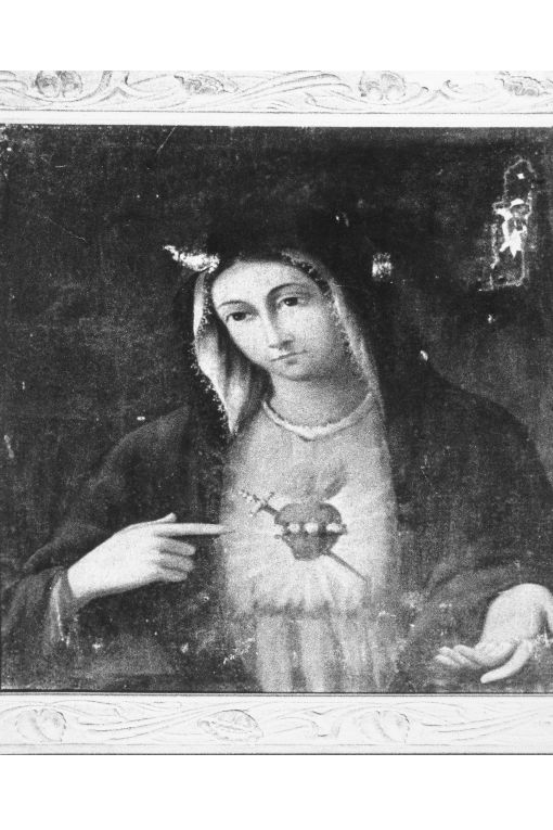 Sacro Cuore di Maria (dipinto) - ambito salentino (sec. XIX)