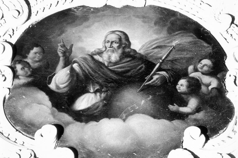 Dio Padre benedicente (dipinto) - ambito salentino (sec. XIX)