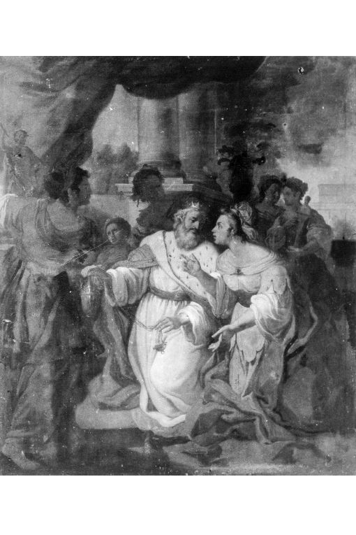 Salomone incensa gli idoli (dipinto) - ambito salentino (sec. XVIII)