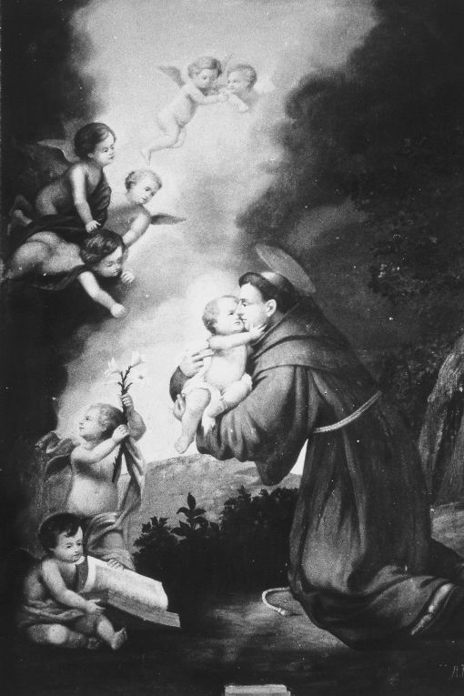 Sant'Antonio da Padova (dipinto) di Verri Roberto (ultimo quarto sec. XIX)