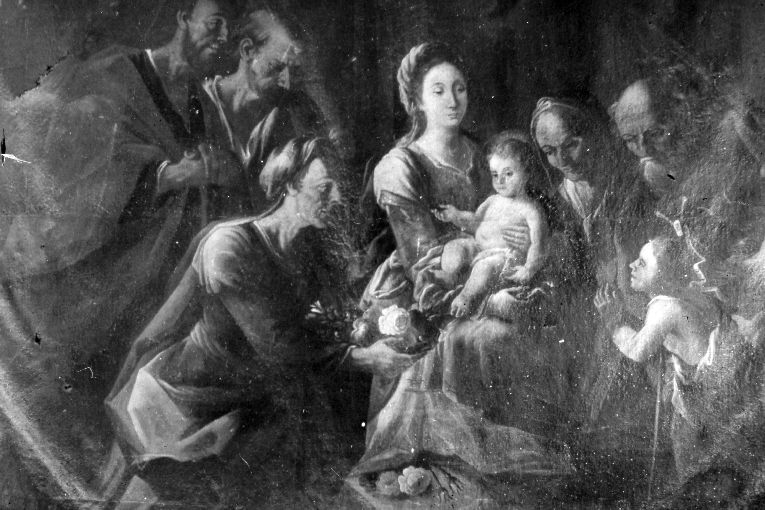 adorazione dei pastori (dipinto) - ambito Italia meridionale (sec. XVII)