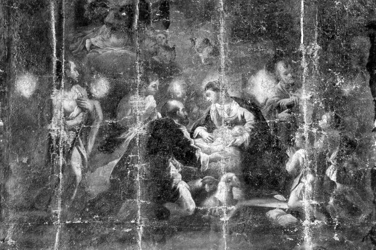 Natività di Gesù (dipinto) di Tiso Oronzo (cerchia) (sec. XVIII)