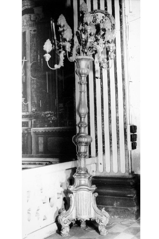 candelabro, coppia - manifattura Italia meridionale (sec. XIX)