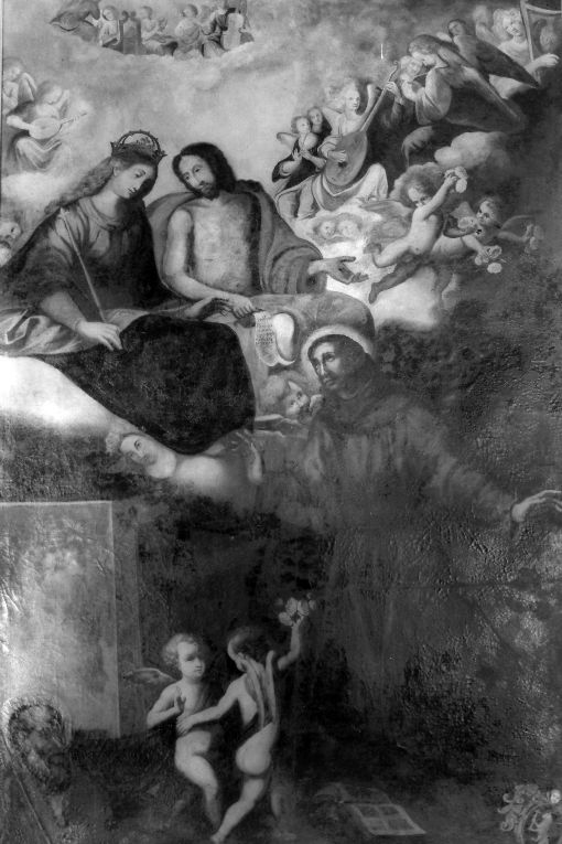 Perdono di Assisi (dipinto) di Francesco da Martina (attribuito) (sec. XVII)