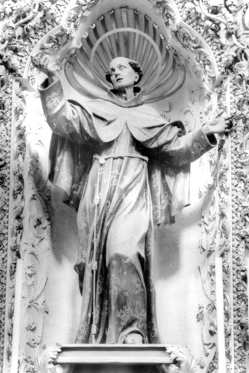 San Pietro d'Alcantara (statua) di Fumo Nicola (attribuito) (fine sec. XVII)