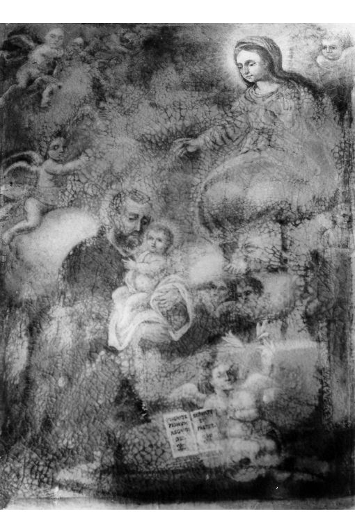 Madonna e santo (dipinto) - ambito salentino (fine sec. XVIII)