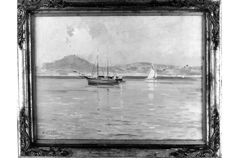 Golfo di Pozzuoli (dipinto) di Ciardo Vincenzo (sec. XX)