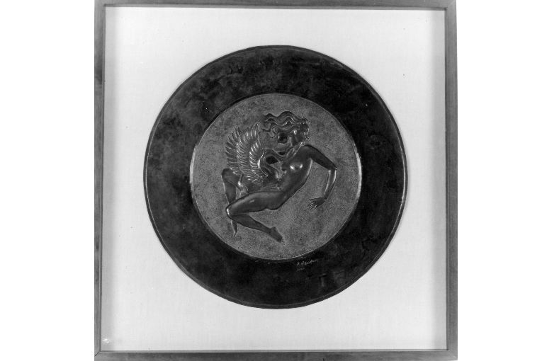 Leda e il cigno (rilievo) di D'Andrea Antonio (sec. XX)