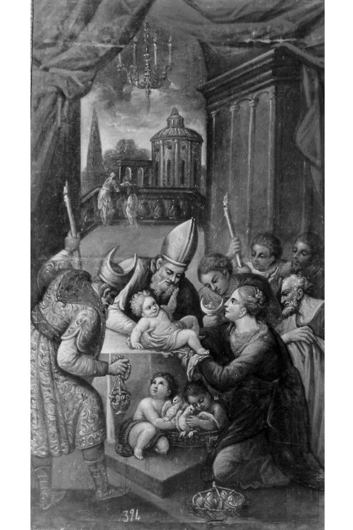 circoncisione di Gesù Bambino (dipinto) - ambito pugliese (sec. XVIII)