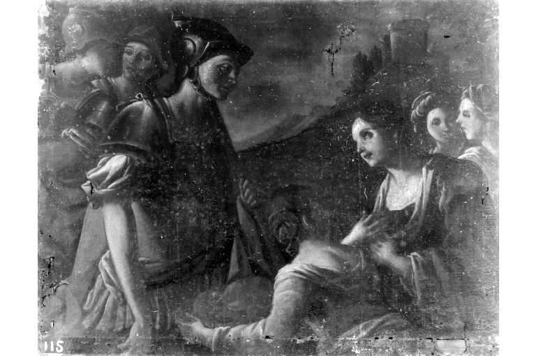 Scena sacra non identificata (dipinto) - ambito pugliese (sec. XVIII)