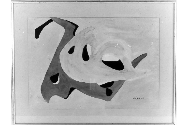 Composizione astratta (dipinto) di Calò Aldo (sec. XX)