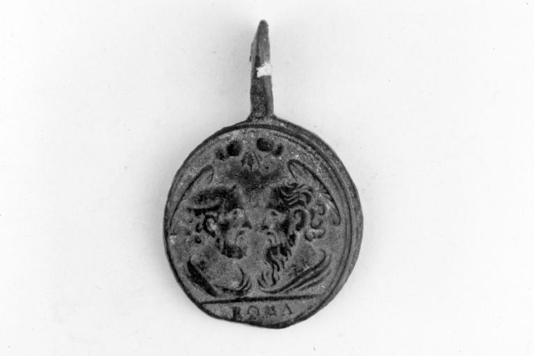 La Porta Santa / I santi Pietro e Paolo (medaglia) - ambito romano (prima metà sec. XVIII)