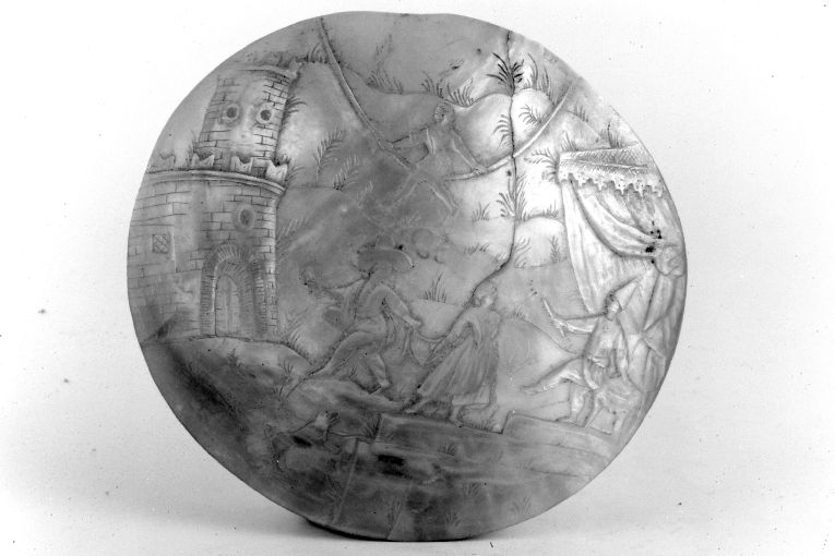 Spettacolo della commedia dell'arte (scultura) - ambito napoletano (seconda metà sec. XVIII)