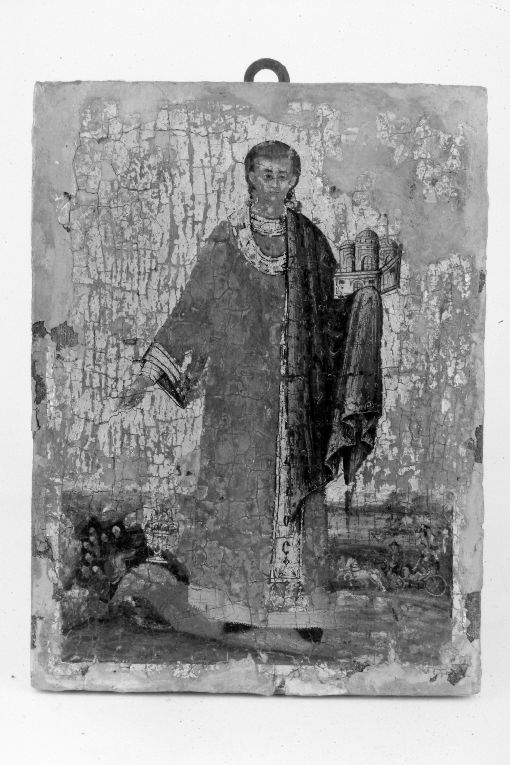 Santo non identificato (icona) - ambito pugliese (sec. XVII)