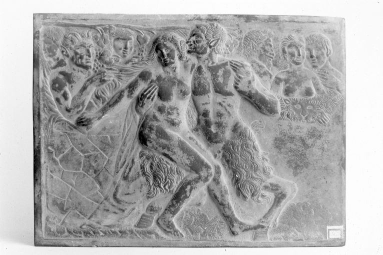 Satiro e ninfa (placca) - ambito italiano (sec. XVII)