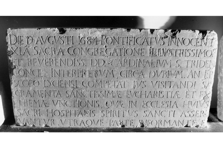lapide - ambito salentino (sec. XVII)