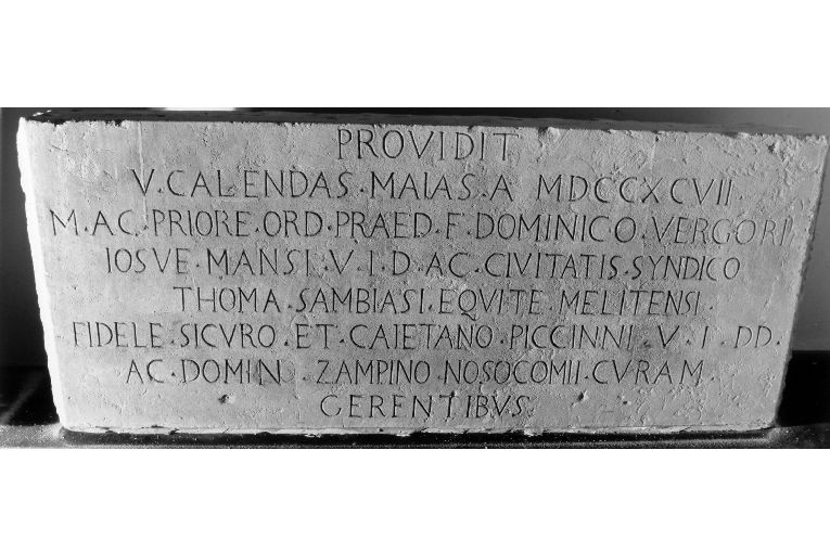 lapide - ambito salentino (sec. XVIII)