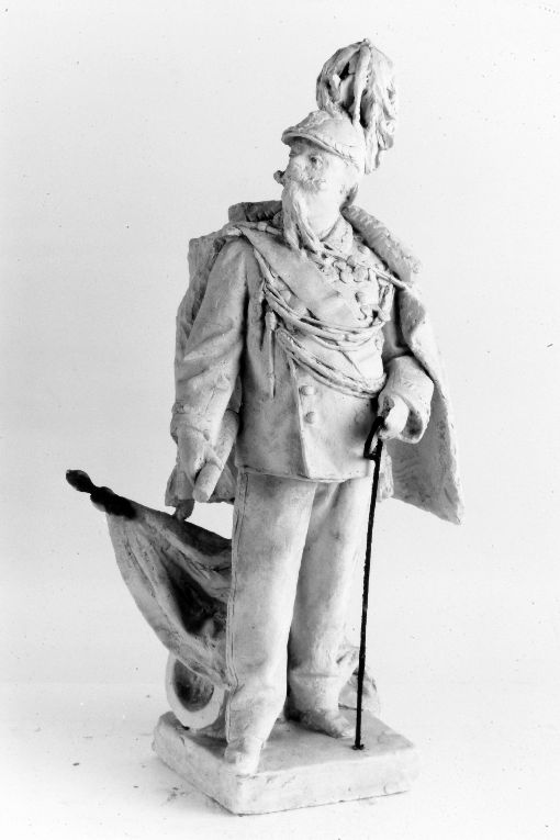 Vittorio Emanuele II (statuetta) di Bortone Antonio (ultimo quarto sec. XIX)