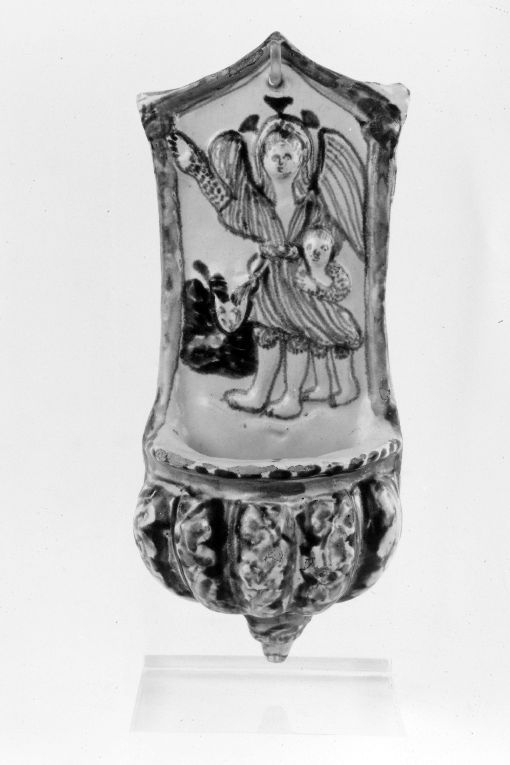 Angelo Custode (acquasantiera da parete) - manifattura salentina (sec. XVIII)