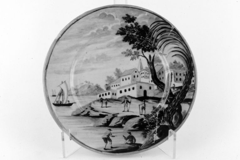 Marina (piattino) - bottega di Castelli (sec. XVIII)