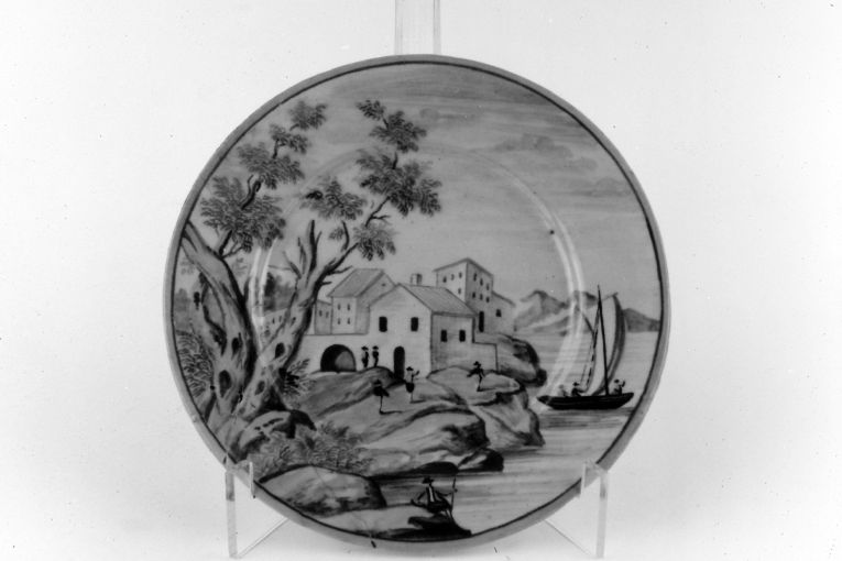 Marina (piattino) - bottega di Castelli (sec. XVIII)