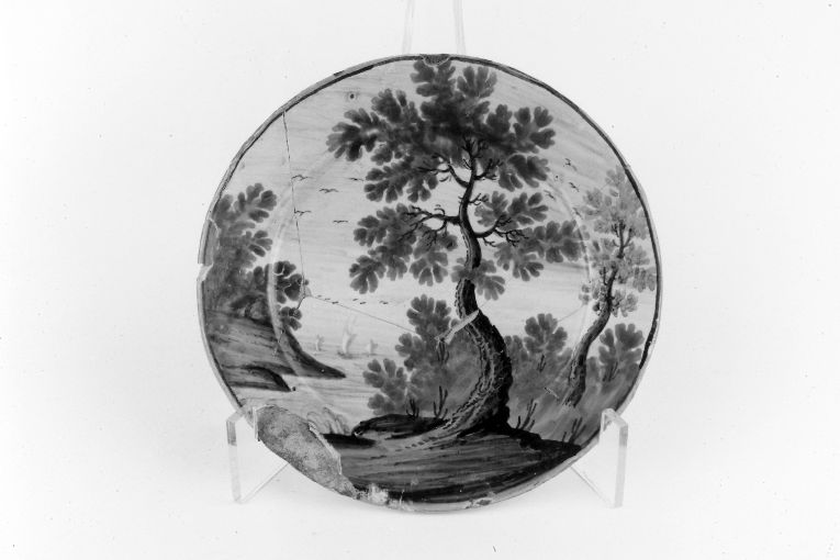 Marina (piattino) - bottega di Castelli (sec. XVIII)