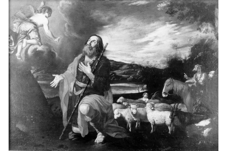 annuncio a San Gioacchino (dipinto) di Beltrano Agostino (sec. XVII)