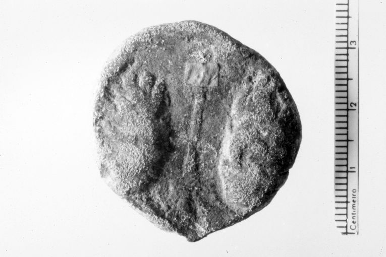 santi Pietro e Paolo (recto)/ (sigillo) - ambito romano (sec. XVII)