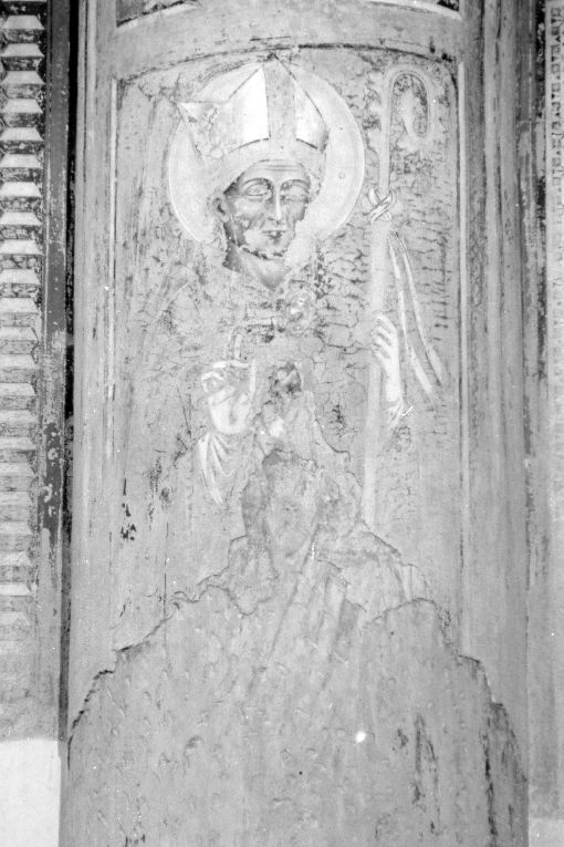 Santo vescovo (dipinto) - ambito Italia meridionale (sec. XV)