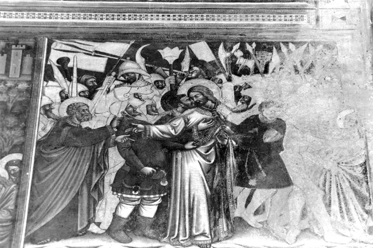 bacio di Giuda (dipinto) di Maestro della Genesi (sec. XV)