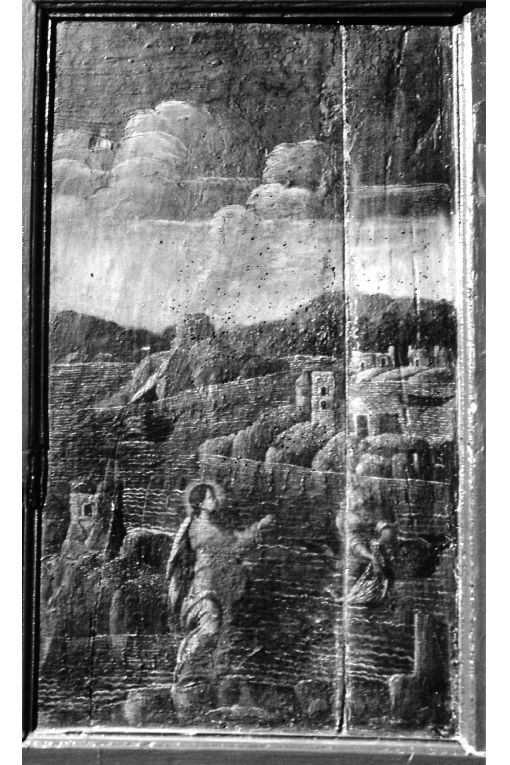 Pesca miracolosa (schienale di stallo di coro) di Matteo da Noha (sec. XVIII)