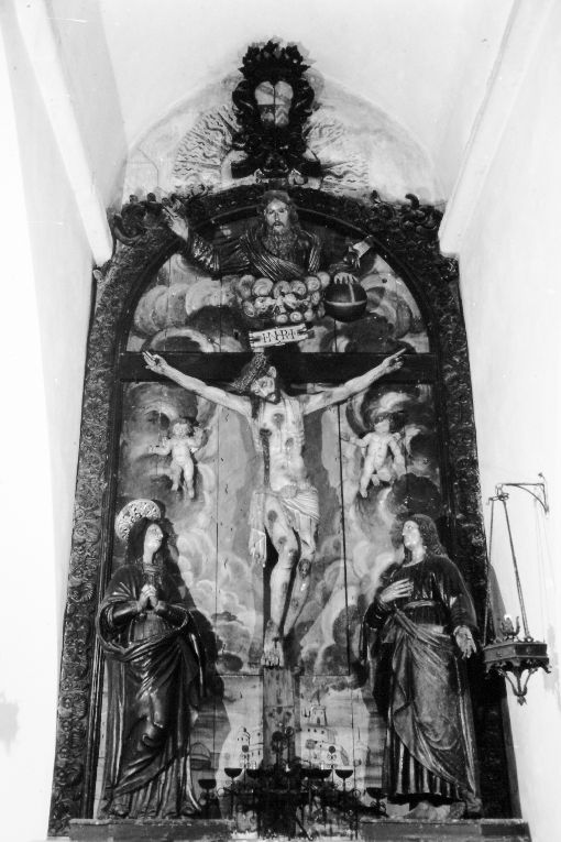 crocifissione (gruppo scultoreo) di Angelo da Pietrafitta (sec. XVII)