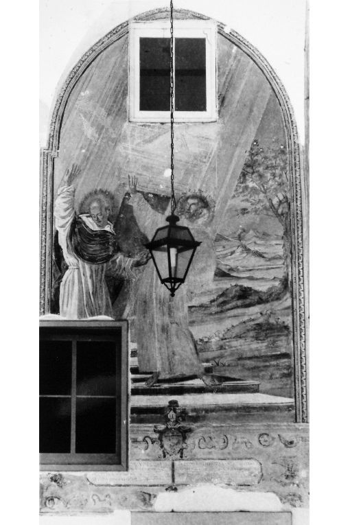 San Domenico di Guzman e san Francesco d'Assisi sostengono la chiesa del Laterano (dipinto) di fra' Giuseppe da Gravina (sec. XVII)