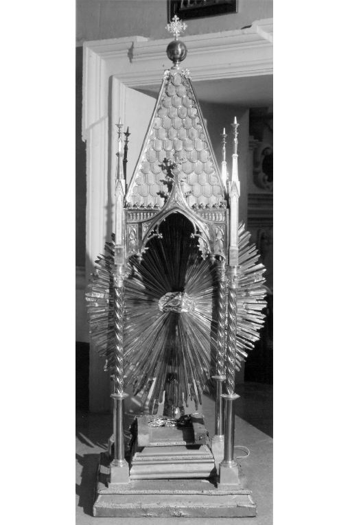 tronetto per esposizione eucaristica - ambito salentino (primo quarto sec. XX)