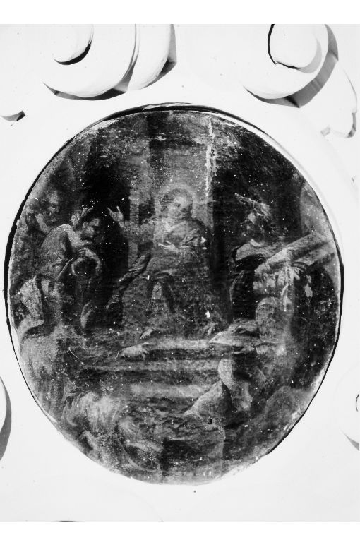 disputa di Gesù con i dottori nel tempio (dipinto) - ambito salentino (sec. XVIII)