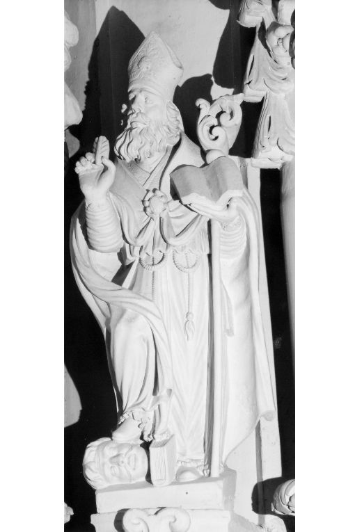 Sant'Agostino (statua) - ambito salentino (sec. XVIII)