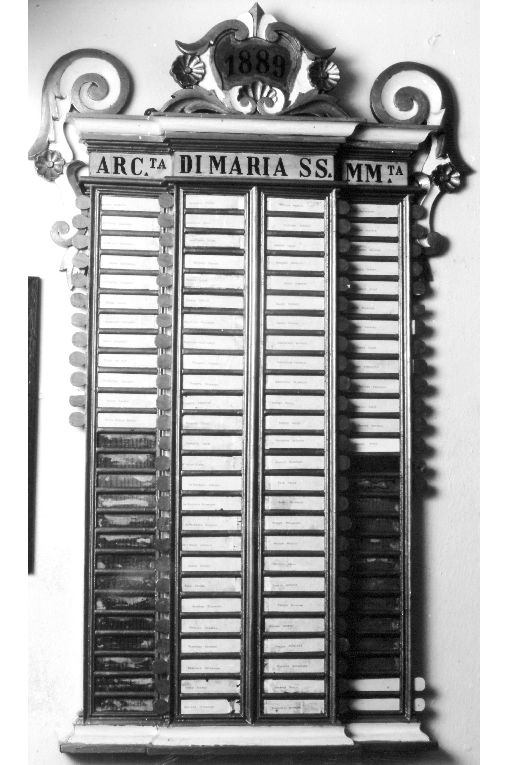 tabella di confraternita, coppia - ambito salentino (sec. XIX)