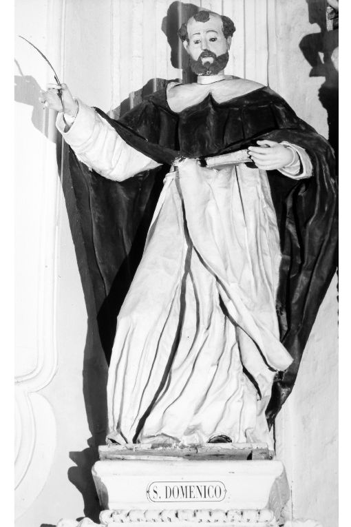 San Domenico Patriarca (statua, elemento d'insieme) - bottega salentina (prima metà sec. XVIII)