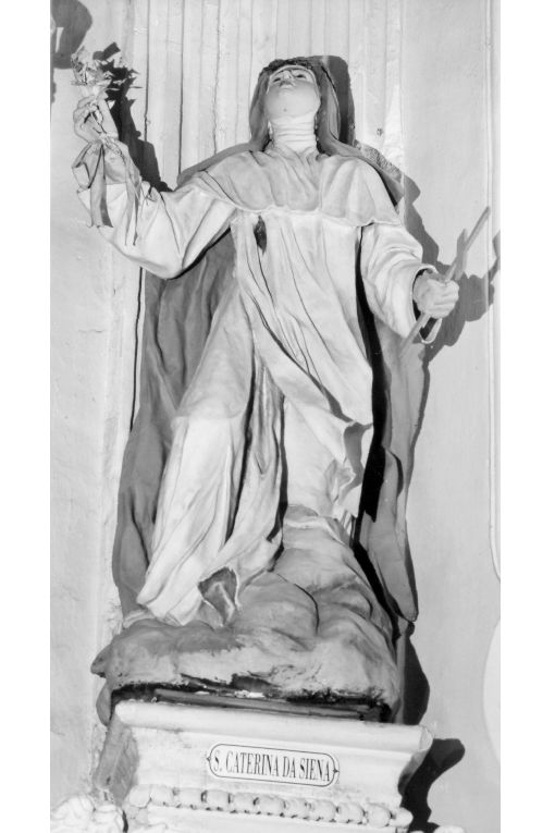 Santa Caterina da Siena (statua, elemento d'insieme) - bottega salentina (prima metà sec. XVIII)