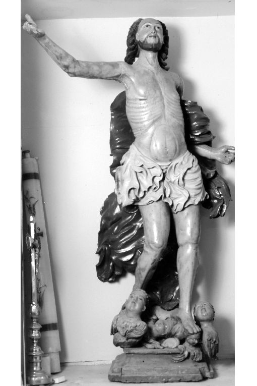 Cristo risorto benedicente (statua processionale, opera isolata) - bottega salentina (seconda metà sec. XVII)