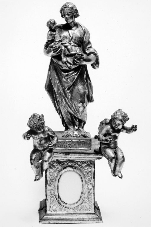 Carità tra due cherubini (statua) - ambito napoletano (prima metà sec. XIX)