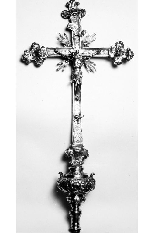 croce processionale - manifattura napoletana (sec. XVIII)